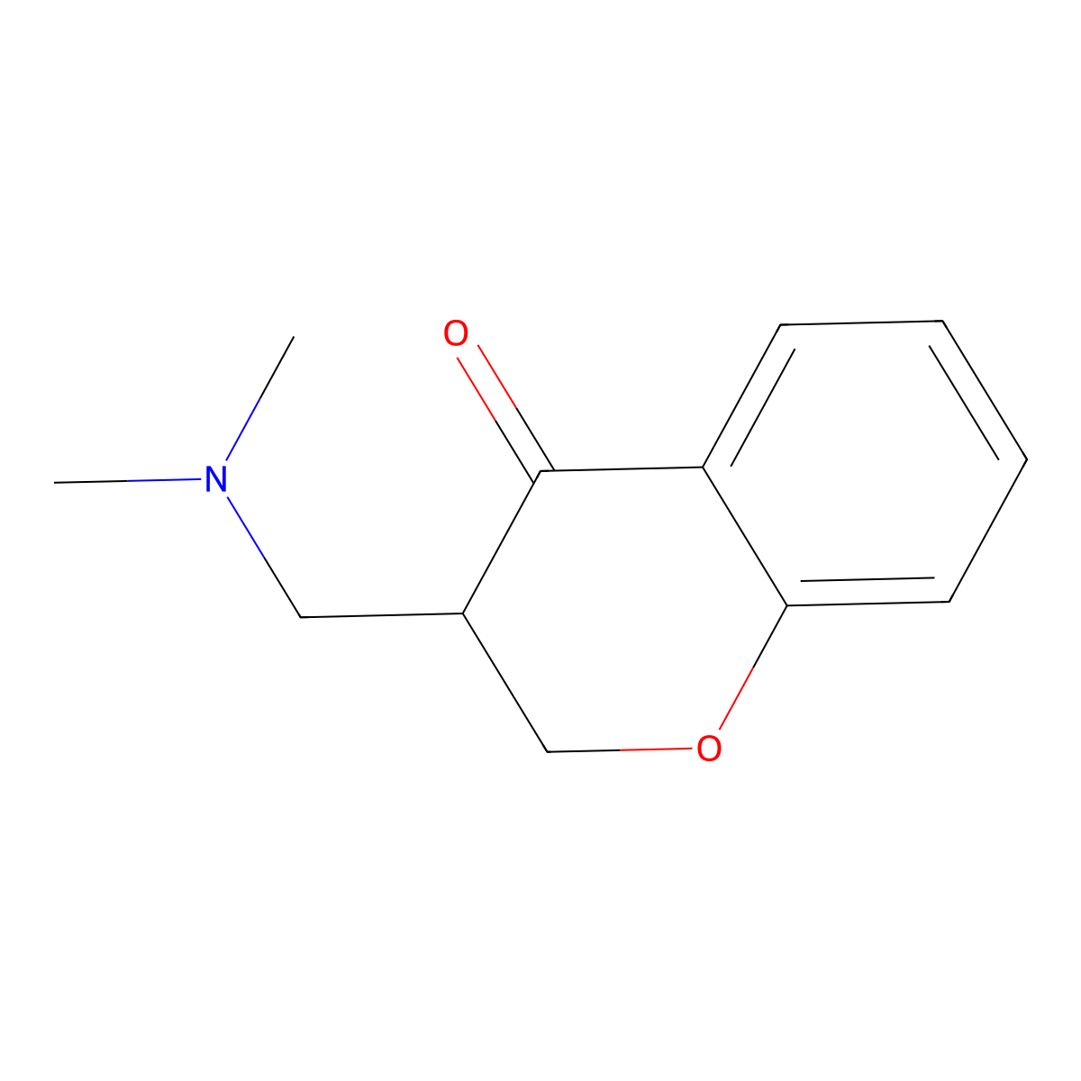 3-[(dimethylamino)methyl]-2,3-dihydro-4H-chromen-4-one molecular structure, CAS 63199-45-1