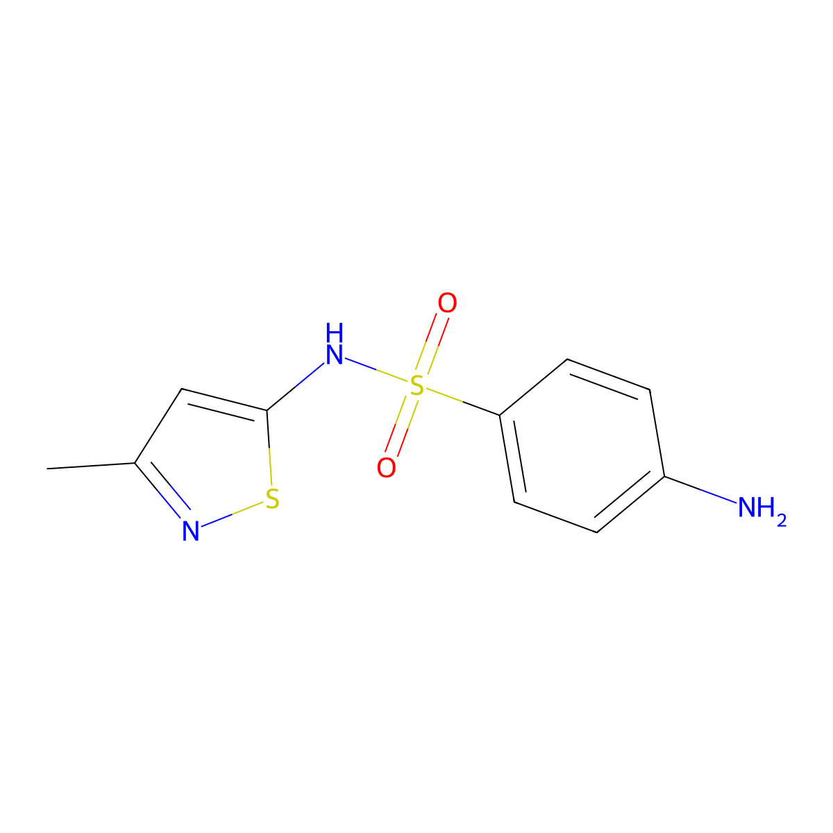 Sulfasomizole molecular structure, CAS 632-00-8