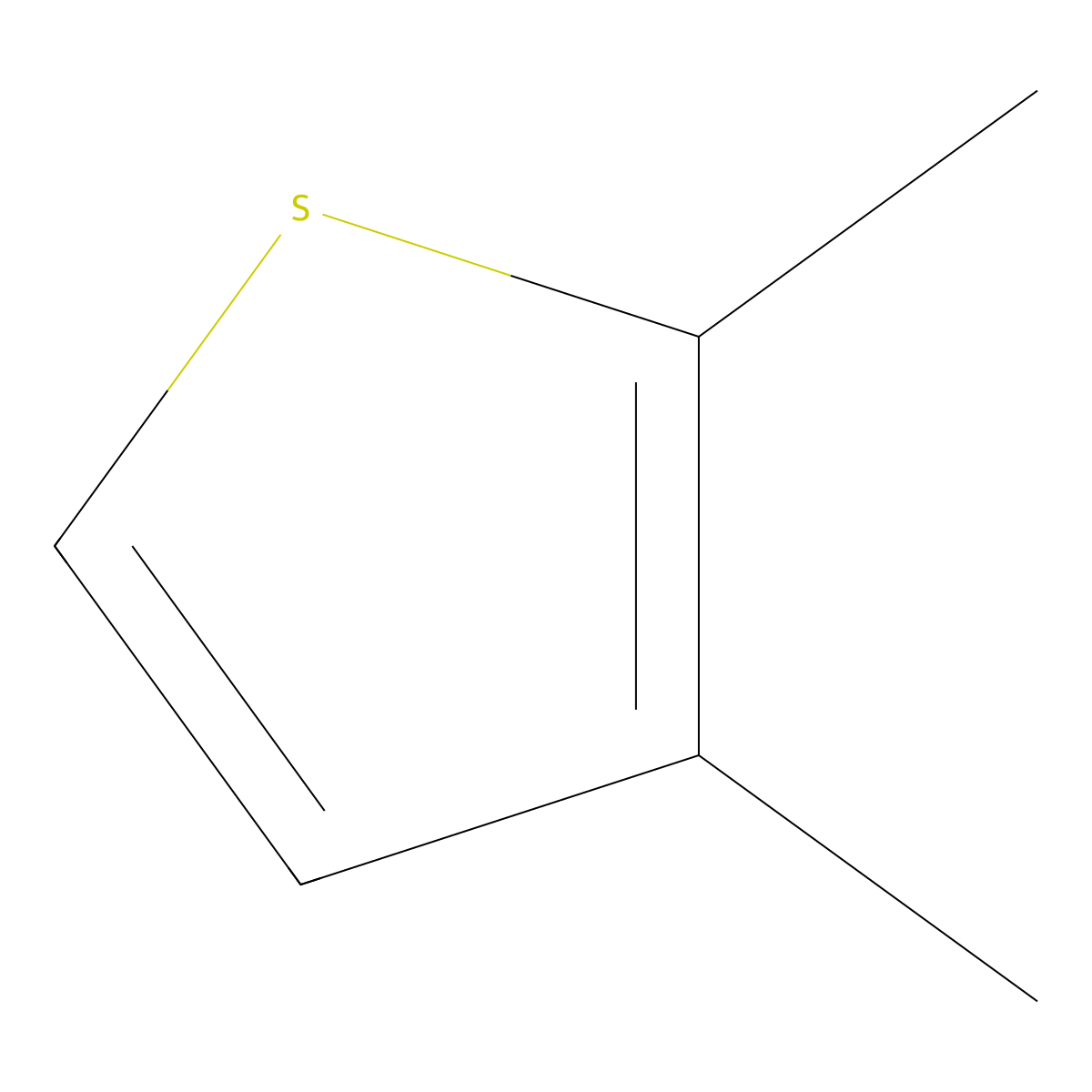 2,3-Dimethylthiophene molecular structure, CAS 632-16-6