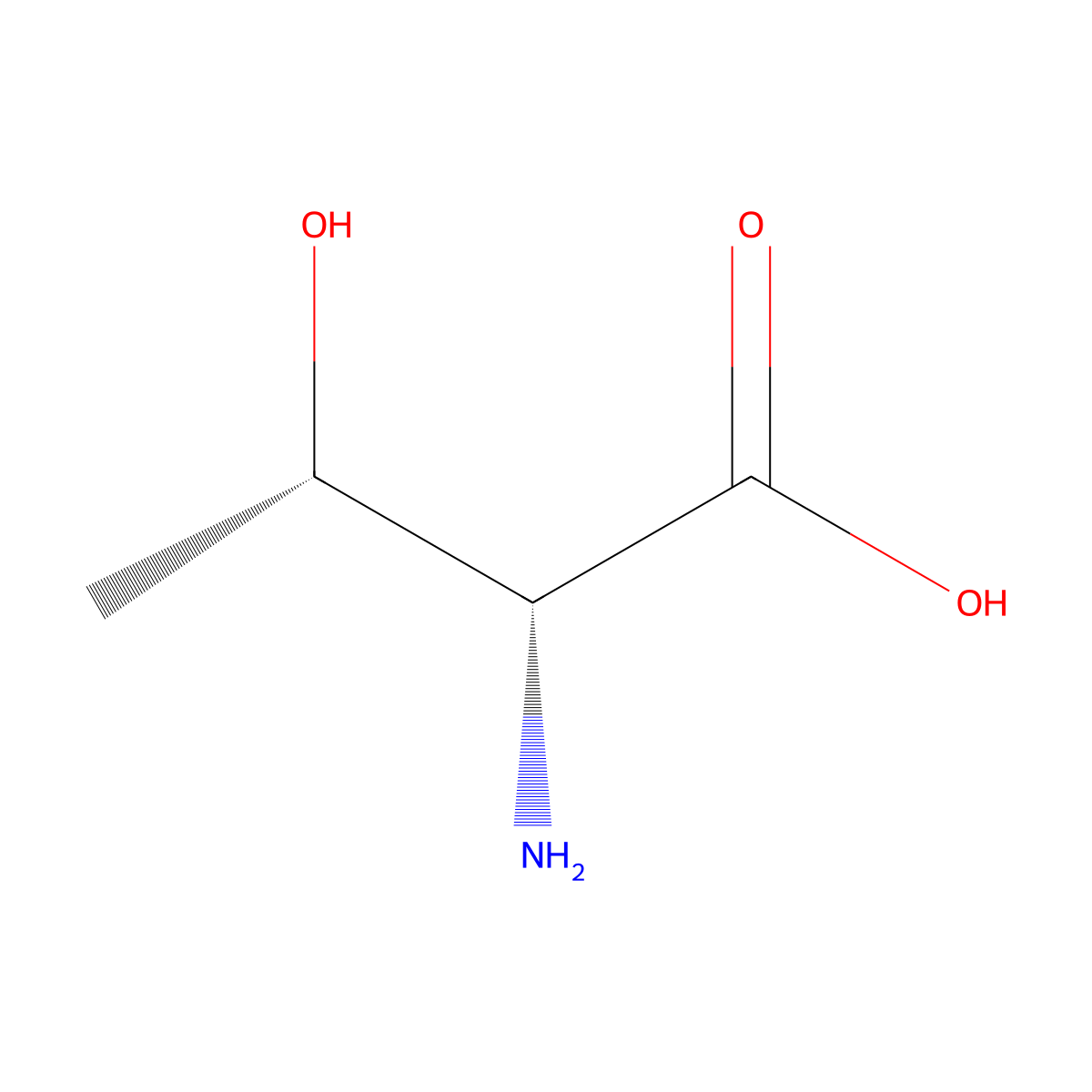 D-Threonine molecular structure, CAS 632-20-2