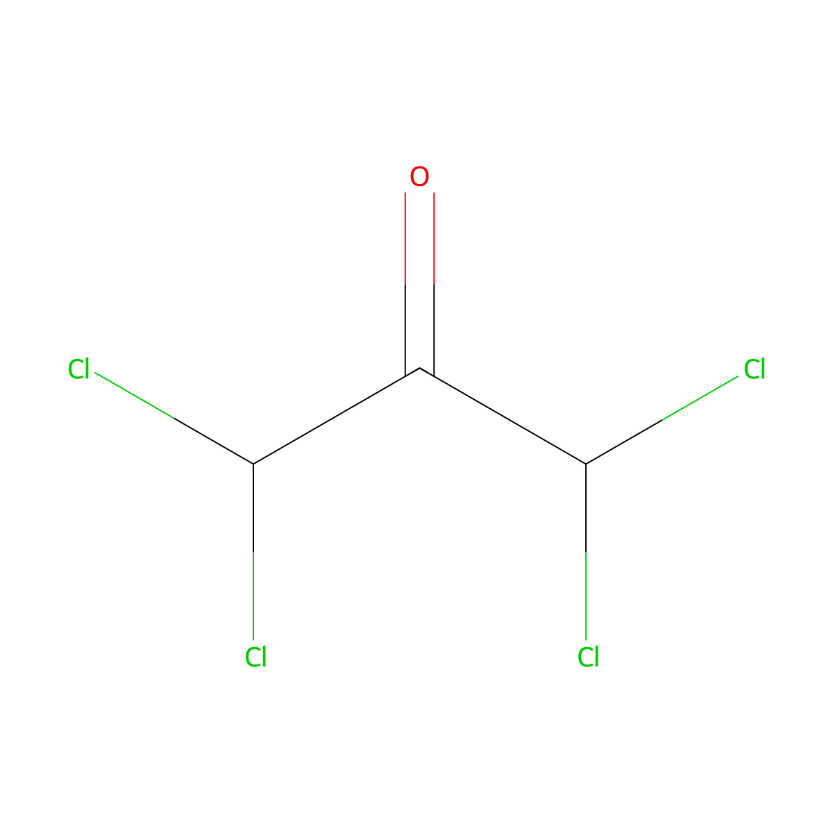 1,1,3,3-Tetrachloropropanone molecular structure, CAS 632-21-3