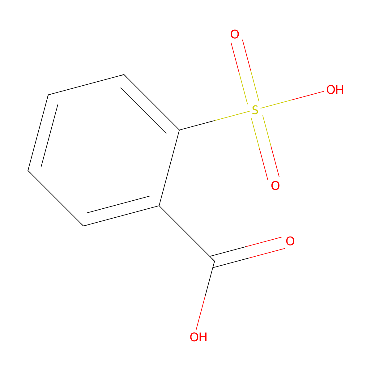 2-Sulfobenzoic acid molecular structure, CAS 632-25-7