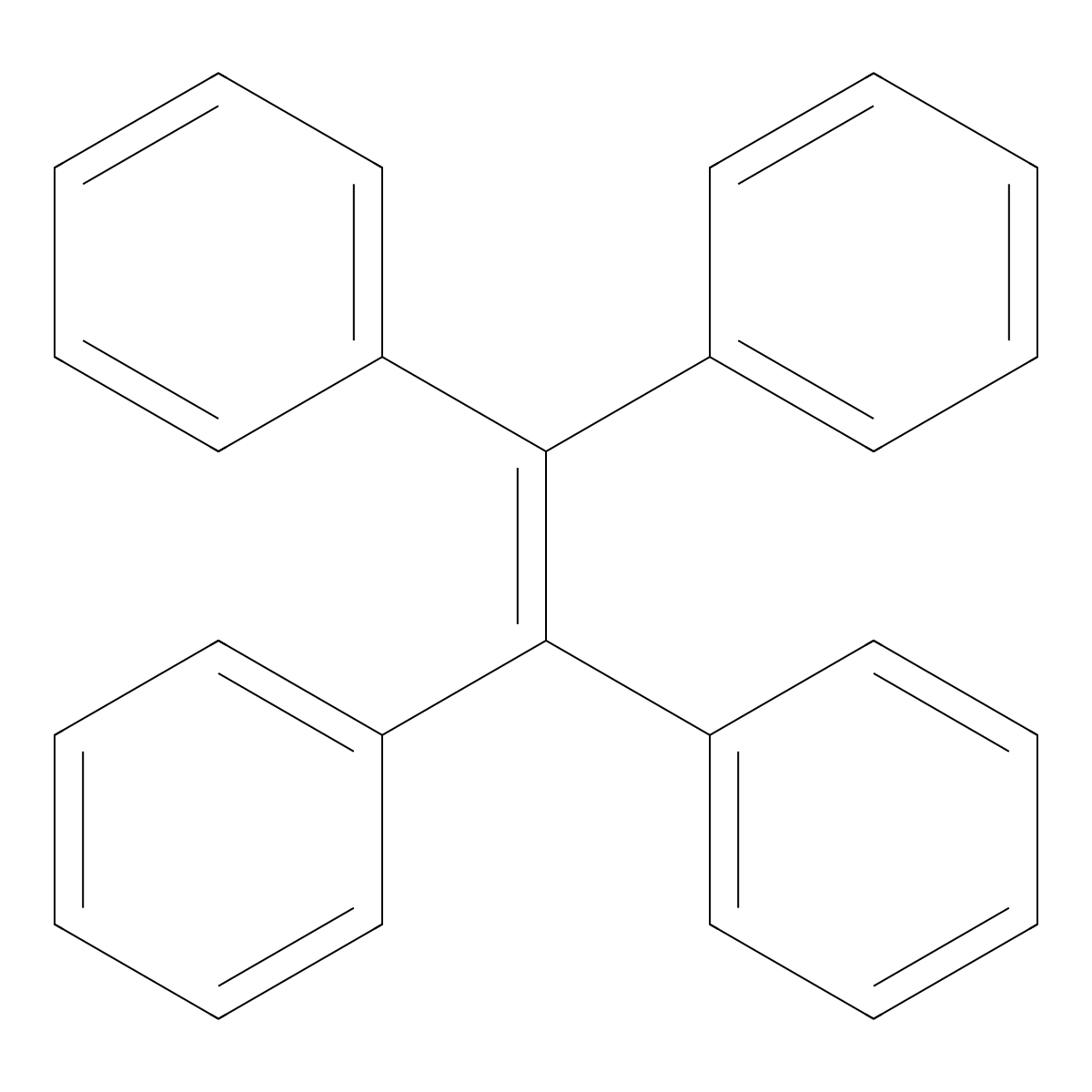 Tetraphenylethylene molecular structure, CAS 632-35-9
