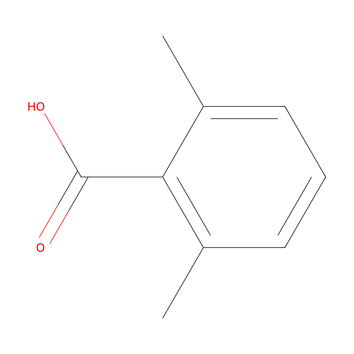 2,6-Dimethylbenzoic acid molecular structure, CAS 632-46-2