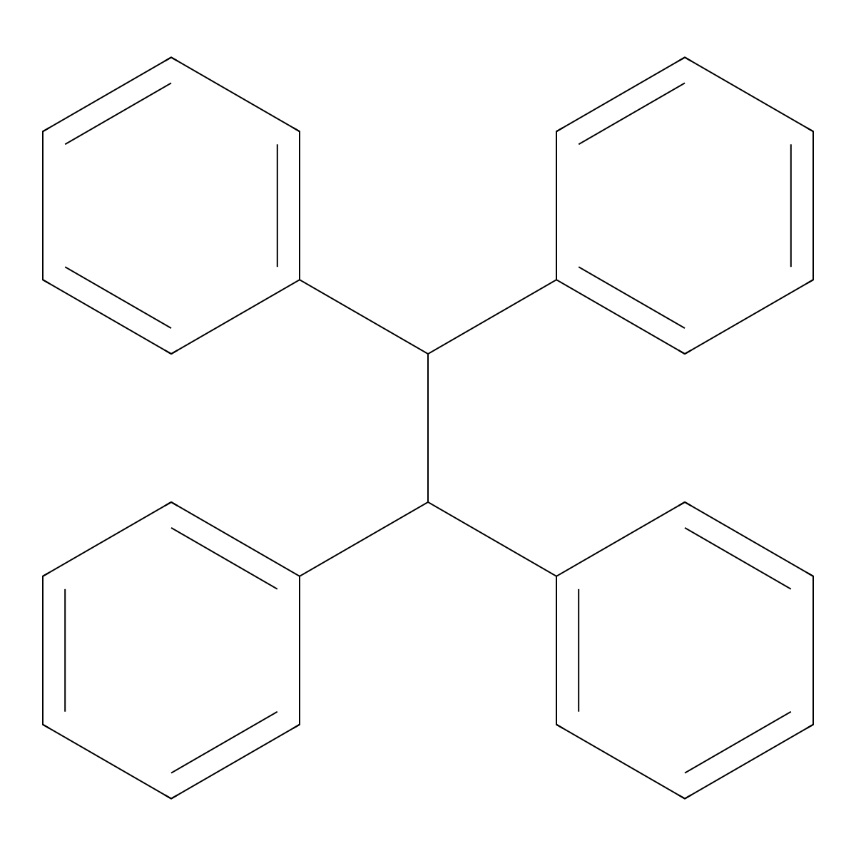1,1,2,2-Tetraphenylethane molecular structure, CAS 632-50-8