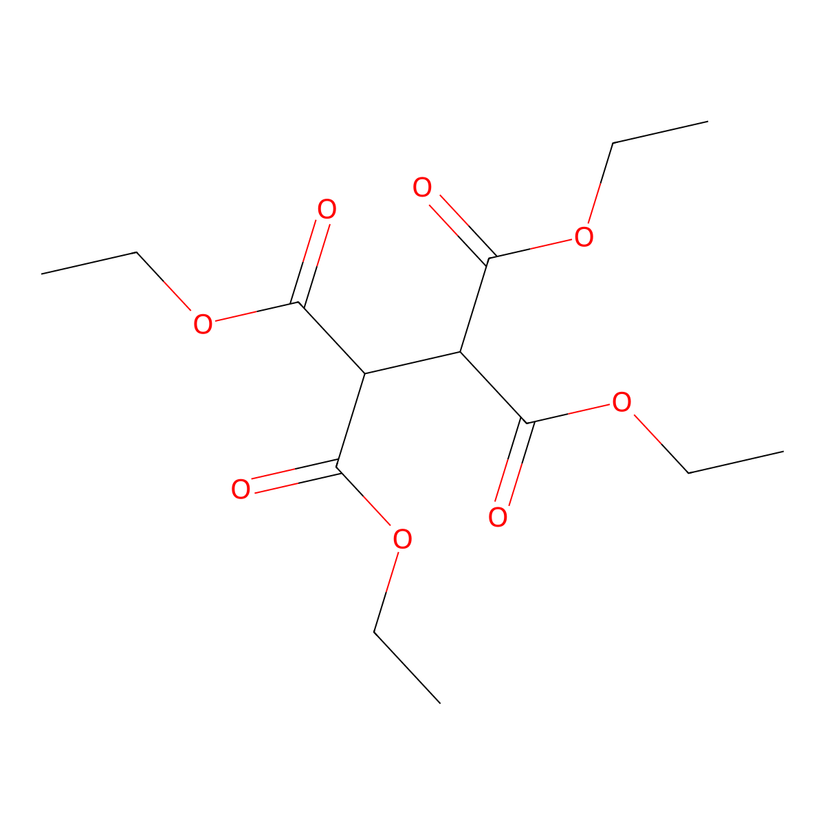 1,1,2,2-Tetraethyl 1,1,2,2-ethanetetracarboxylate molecular structure, CAS 632-56-4