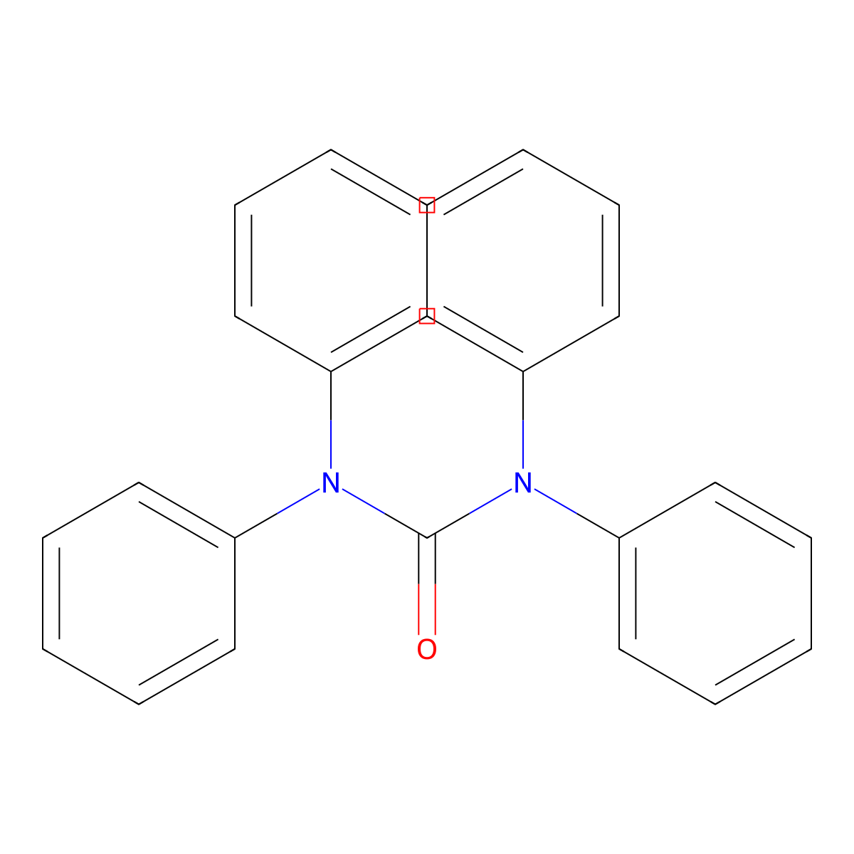N,N,N',N'-Tetraphenylurea molecular structure, CAS 632-89-3