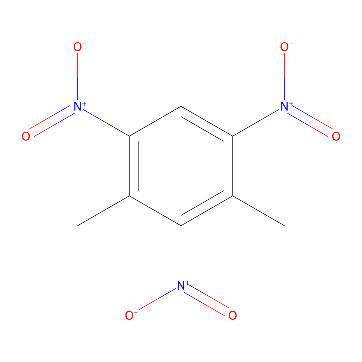 2,4,6-Trinitro-m-xylene molecular structure, CAS 632-92-8
