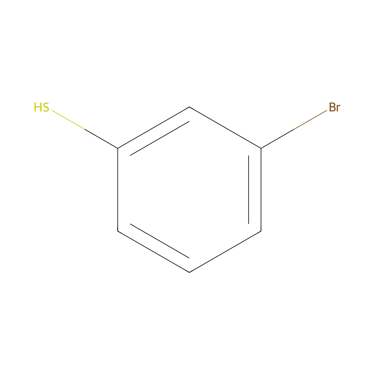 m-Bromobenzenethiol molecular structure, CAS 6320-01-0