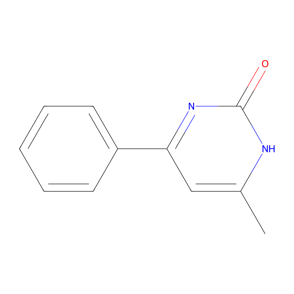 6-Methyl-4-phenyl-1H-pyrimidin-2-one molecular structure, CAS 6320-47-4