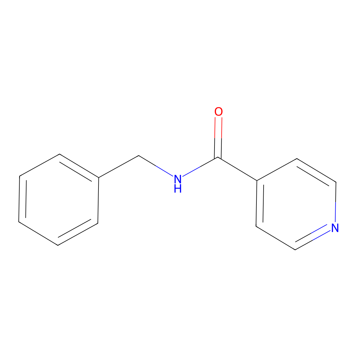 N-benzylpyridine-4-carboxamide molecular structure, CAS 6320-63-4