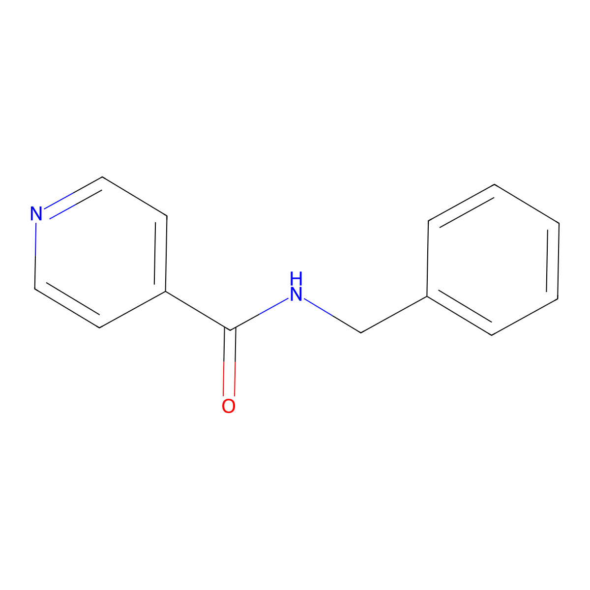 N-benzylpyridine-4-carboxamide molecular structure, CAS 6320-63-4