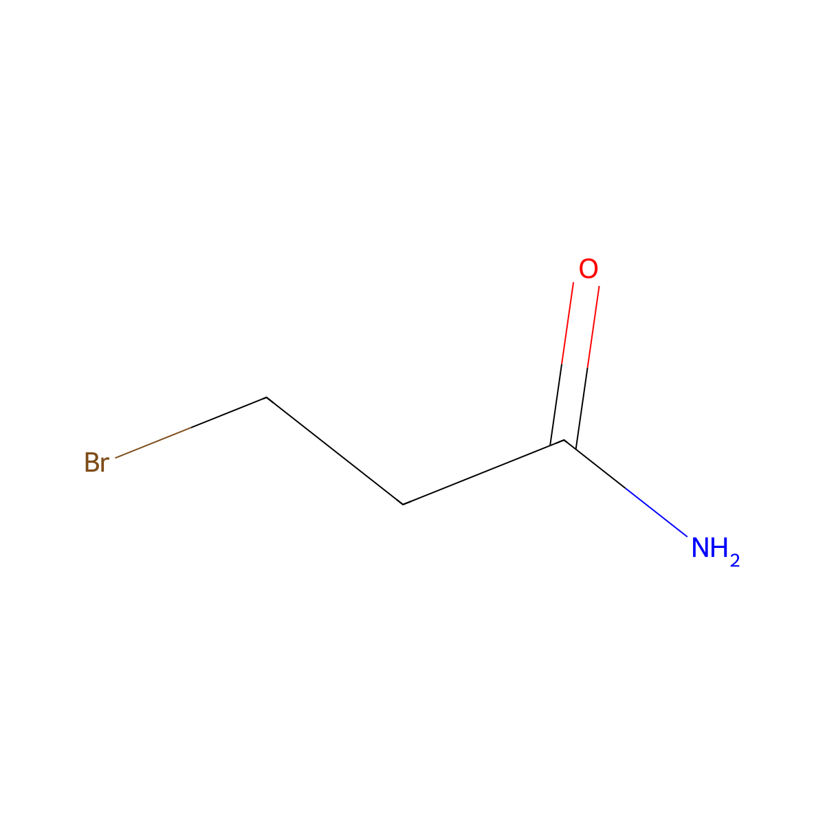 3-Bromopropionamide molecular structure, CAS 6320-96-3
