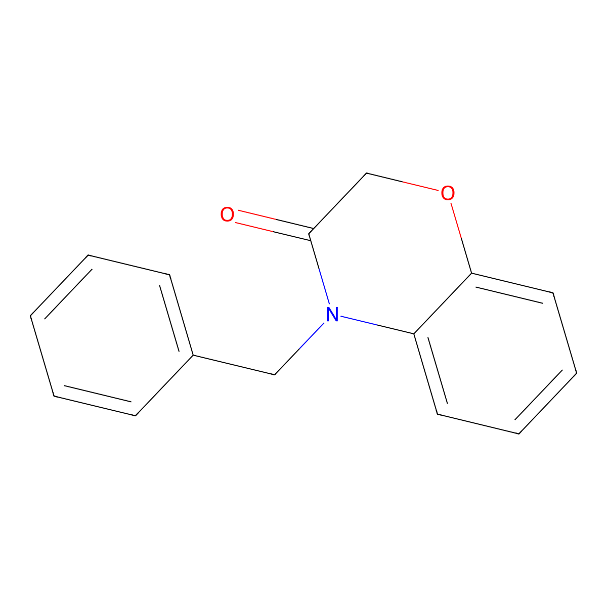 4-Benzyl-2H-benzo[b][1,4]oxazin-3(4H)-one molecular structure, CAS 63208-65-1