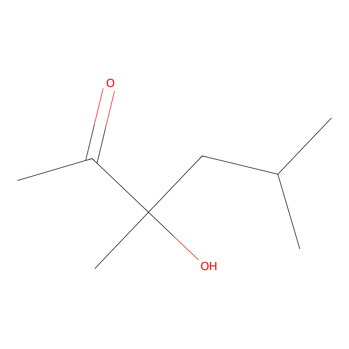 3-Hydroxy-3,5-dimethyl-2-hexanone molecular structure, CAS 6321-14-8