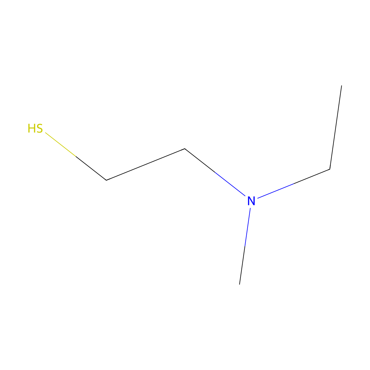 2-(Ethyl(methyl)amino)ethane-1-thiol molecular structure, CAS 63210-55-9