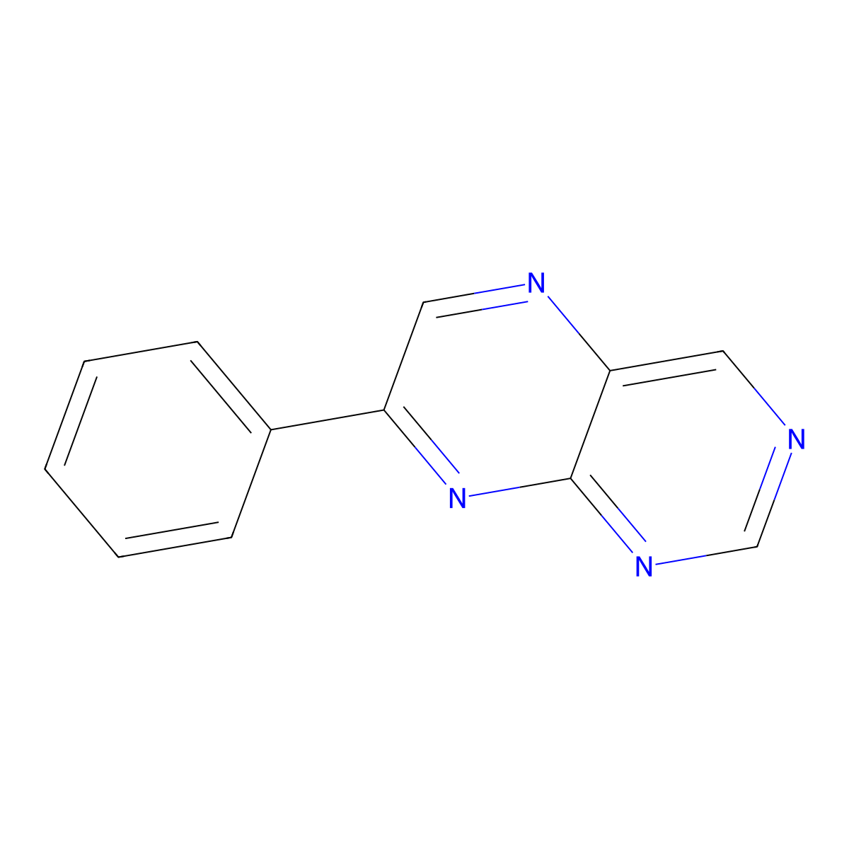 7-Phenylpteridine molecular structure, CAS 63211-83-6