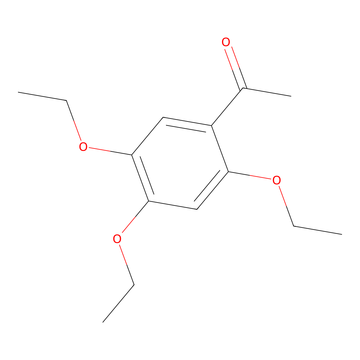 Methyl 2,4,5-triethoxyphenyl ketone molecular structure, CAS 63213-29-6