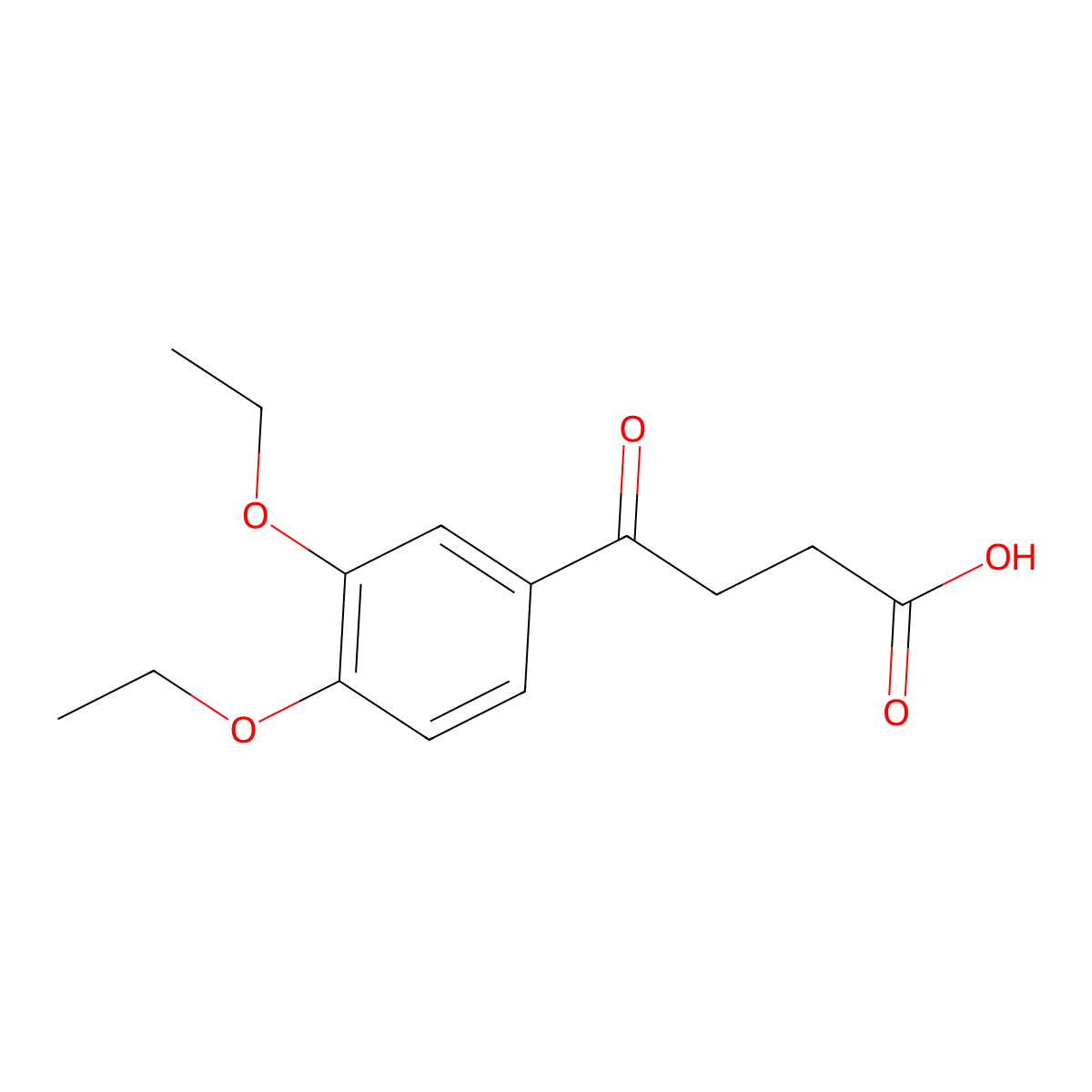 4-(3,4-Diethoxy-phenyl)-4-oxo-butyric acid molecular structure, CAS 63213-42-3
