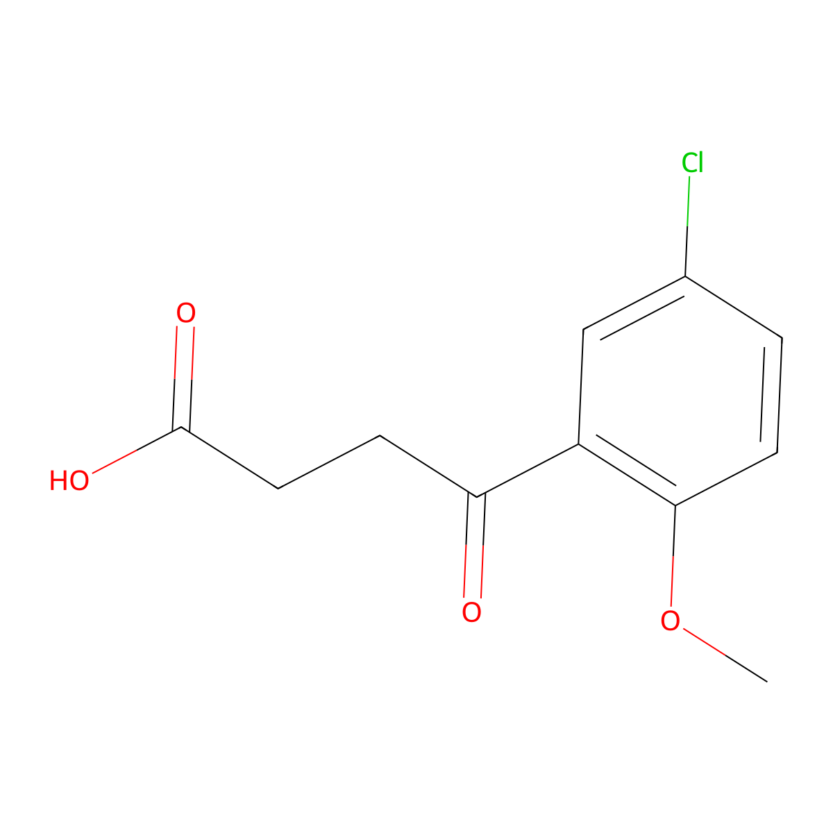 4-(5-Chloro-2-methoxy-phenyl)-4-oxo-butyric acid molecular structure, CAS 63213-94-5