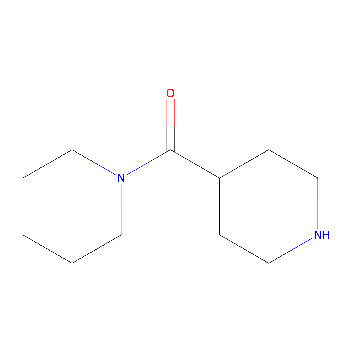 1-(Piperidin-4-ylcarbonyl)piperidine molecular structure, CAS 63214-58-4