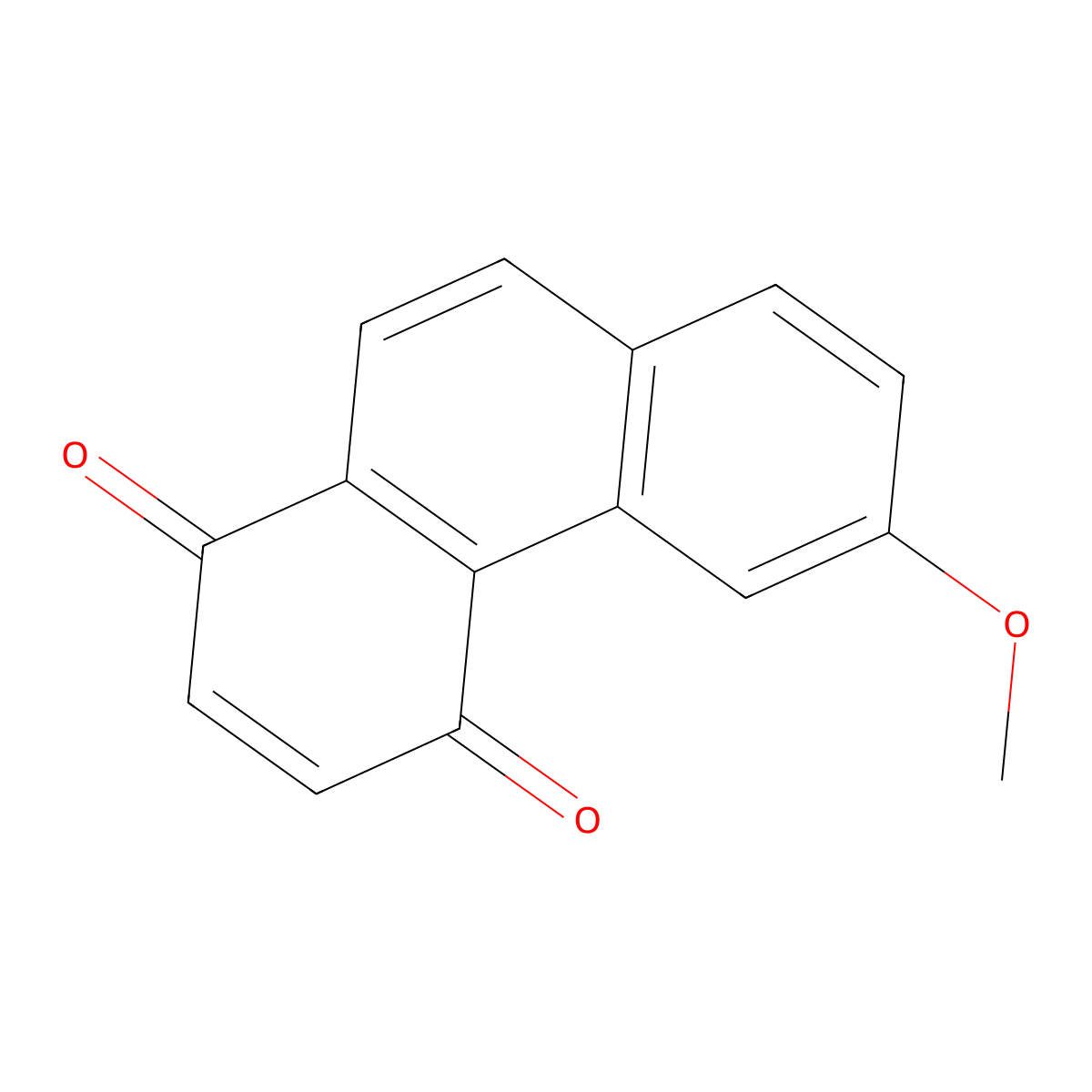 6-Methoxyphenanthrene-1,4-dione molecular structure, CAS 63216-06-8