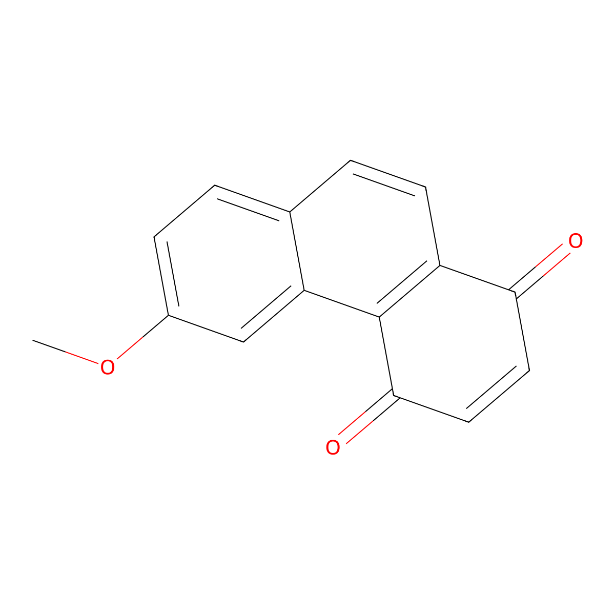 6-Methoxyphenanthrene-1,4-dione molecular structure, CAS 63216-06-8