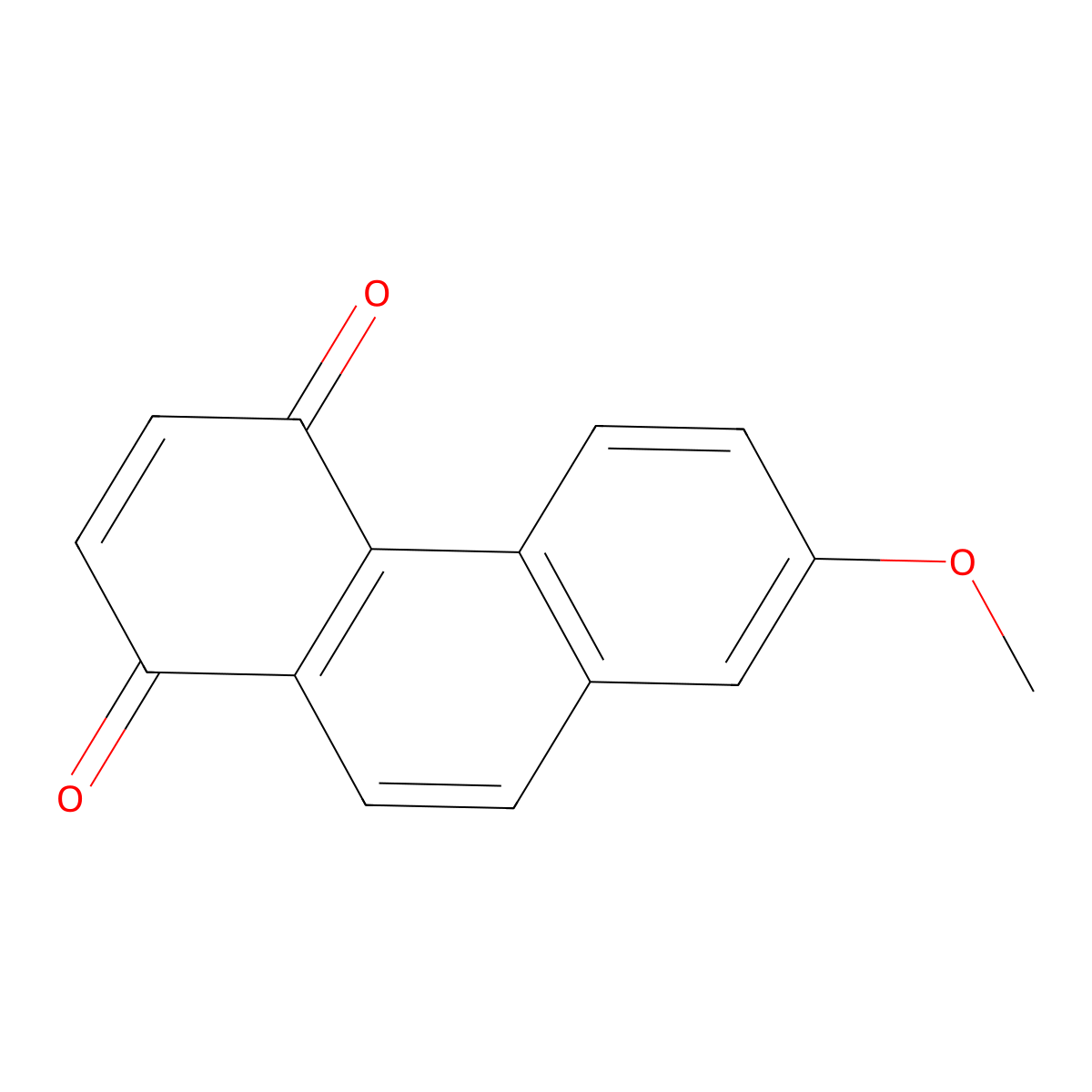 7-Methoxyphenanthrene-1,4-dione molecular structure, CAS 63216-07-9