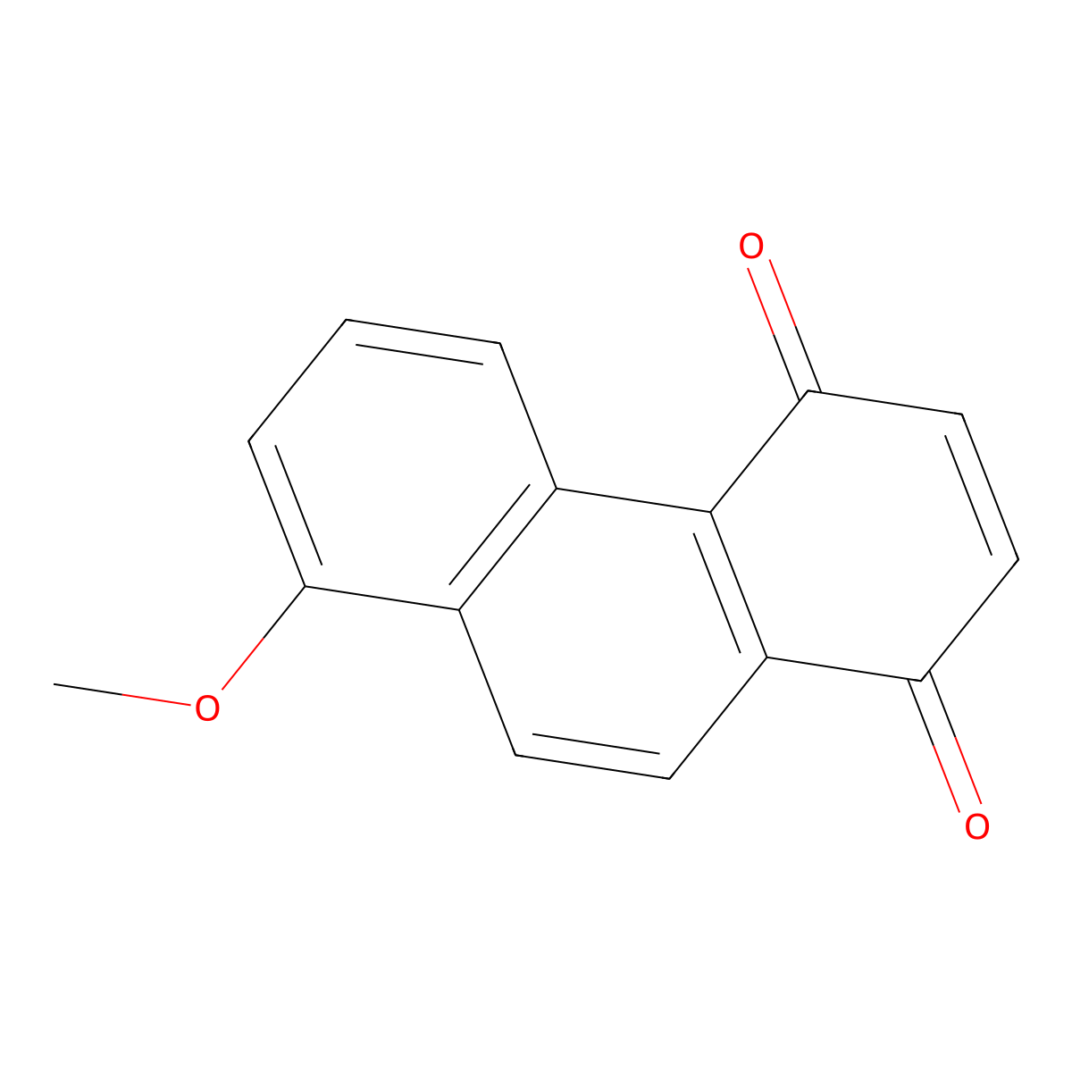 8-Methoxyphenanthrene-1,4-dione molecular structure, CAS 63216-08-0