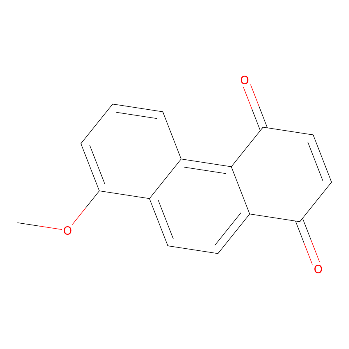 8-Methoxyphenanthrene-1,4-dione molecular structure, CAS 63216-08-0