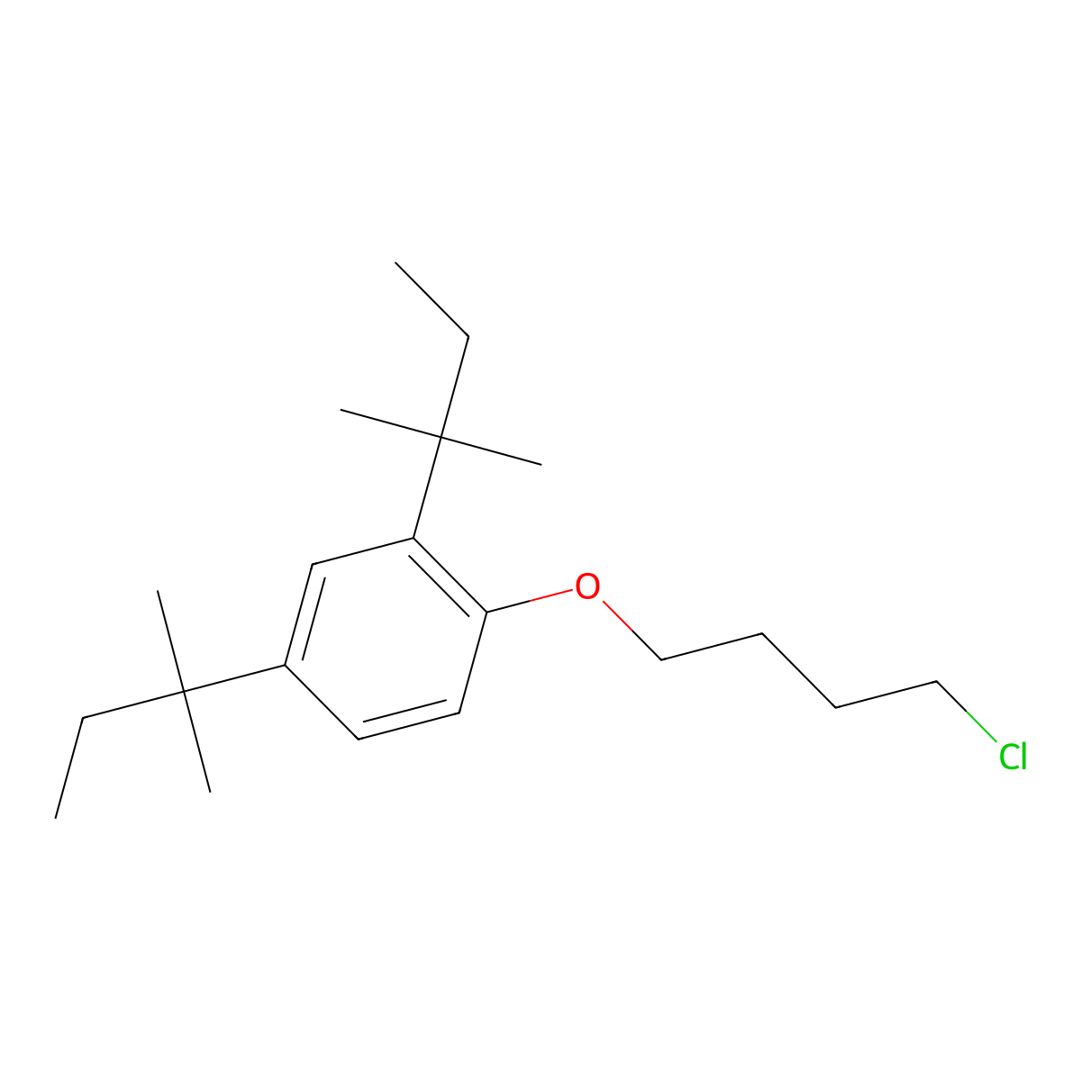 1-(4-Chlorobutoxy)-2,4-bis(1,1-dimethylpropyl)benzene molecular structure, CAS 63217-25-4