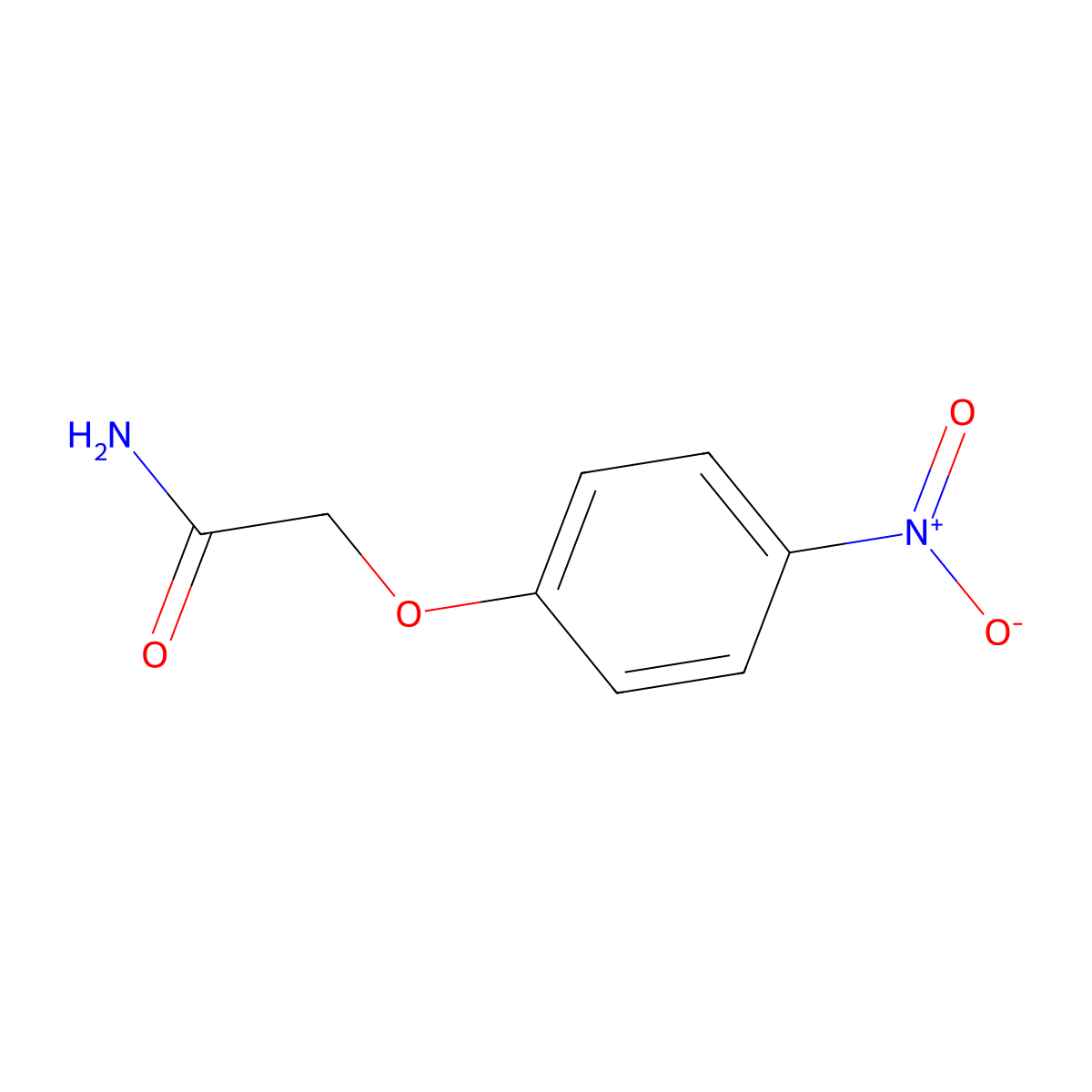 2-(4-Nitrophenoxy)acetamide molecular structure, CAS 63218-14-4