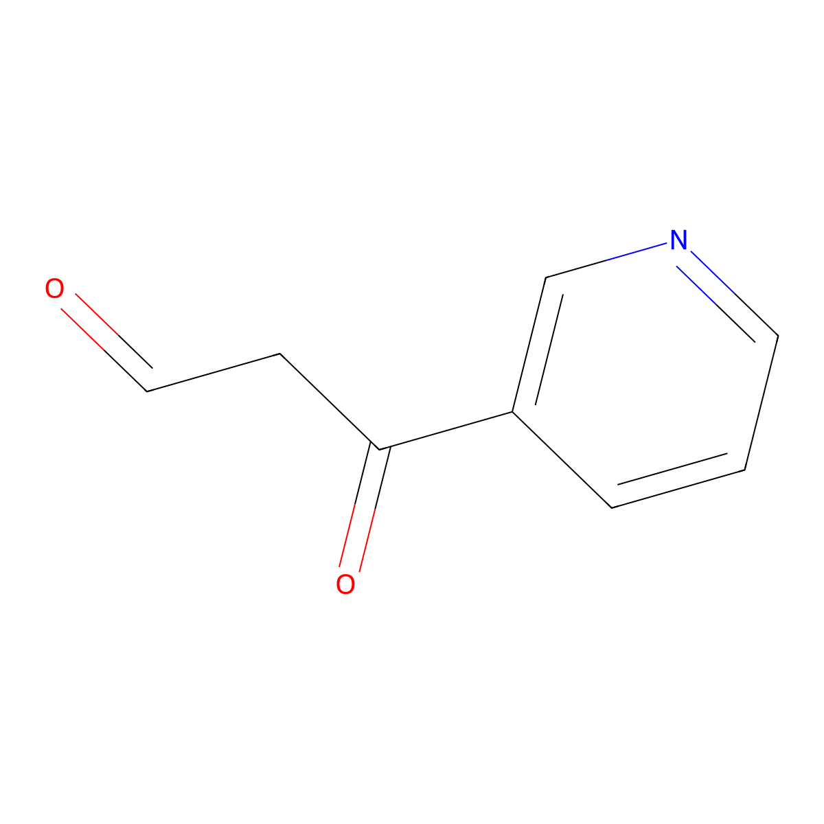 3-Oxo-3-(pyridin-3-YL)propanal molecular structure, CAS 63218-98-4