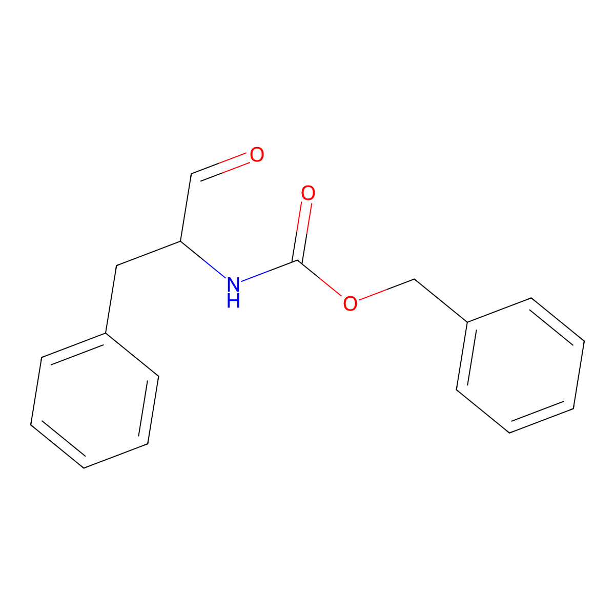 Cbz-D-Phenylalaninal molecular structure, CAS 63219-70-5