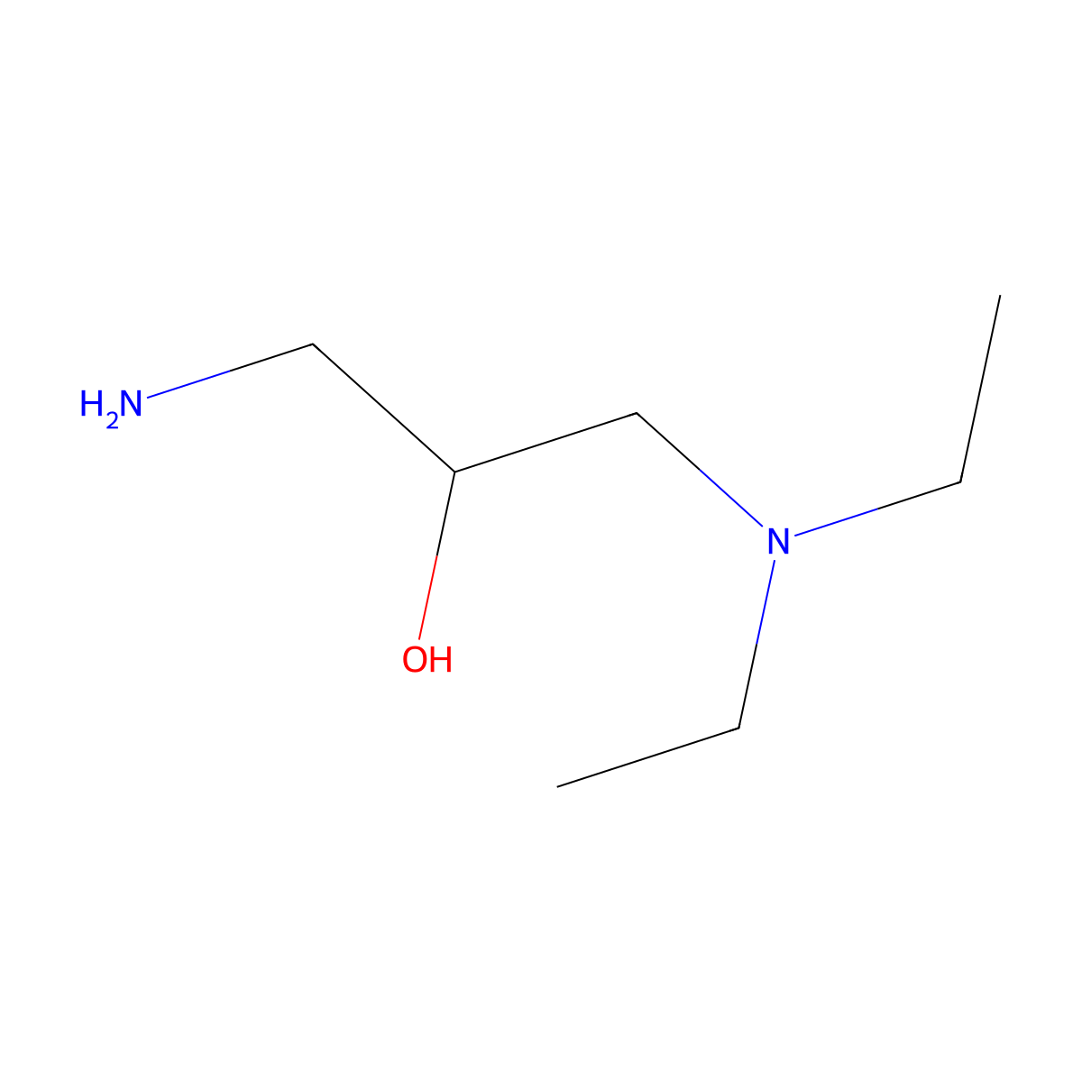 1-Amino-3-(diethylamino)propan-2-ol molecular structure, CAS 6322-01-6