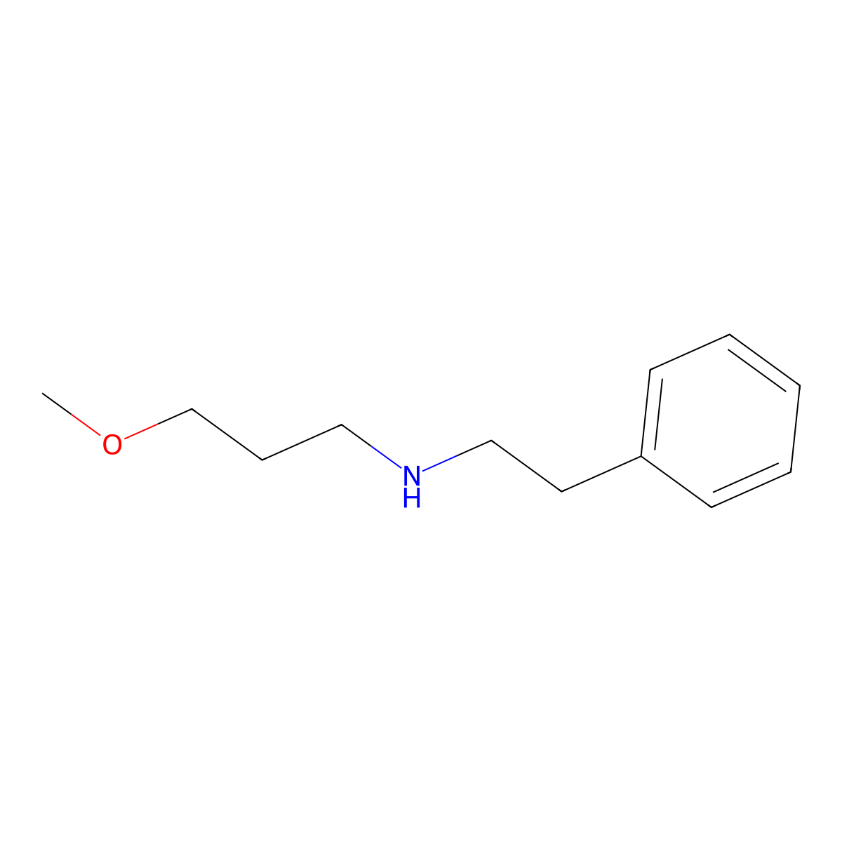(3-Methoxypropyl)(2-phenylethyl)amine molecular structure, CAS 63223-41-6