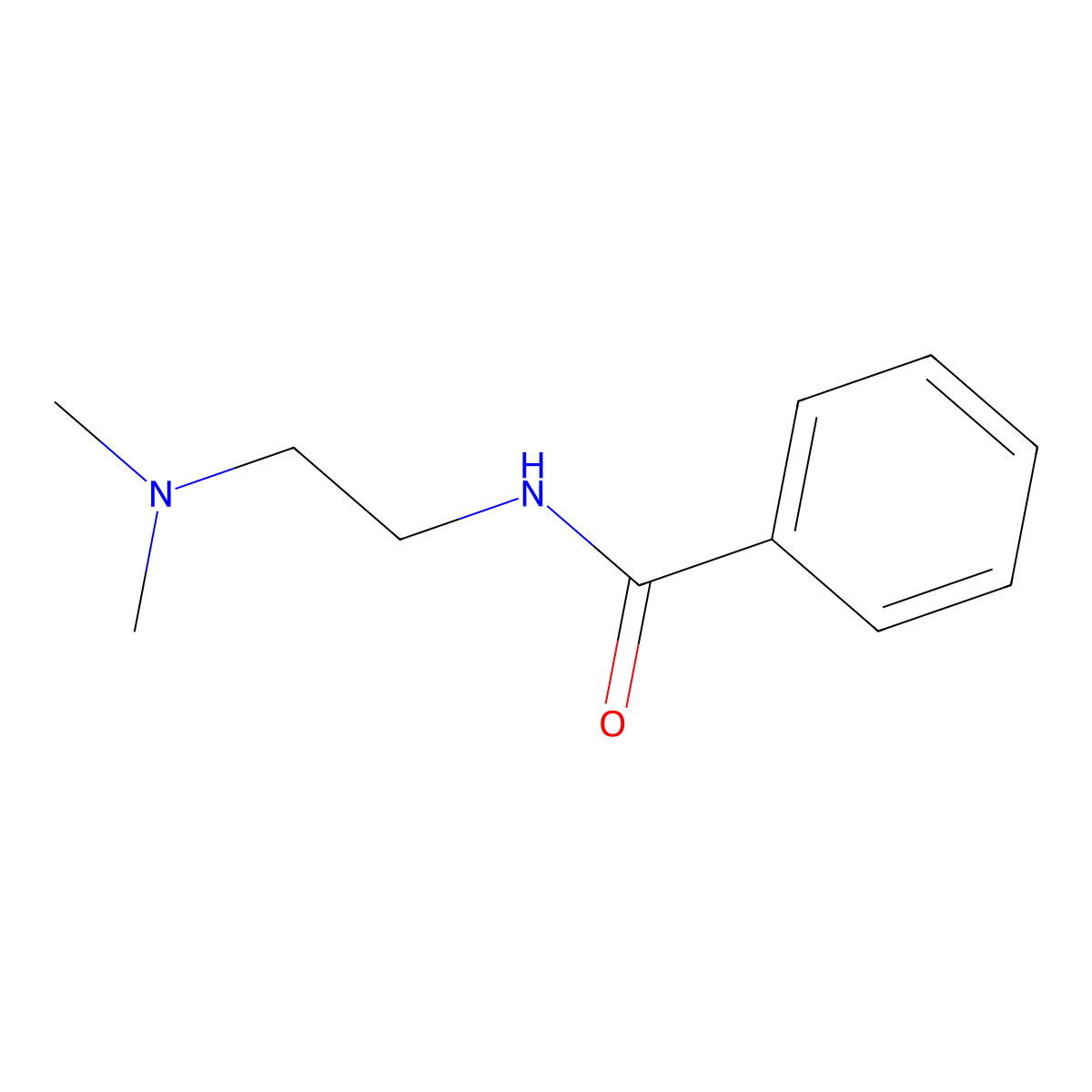 N-(2-(Dimethylamino)ethyl)benzamide molecular structure, CAS 63224-18-0
