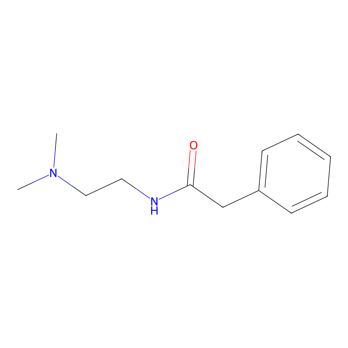 Acetamide, N-(2-(dimethylamino)ethyl)-2-phenyl- molecular structure, CAS 63224-23-7