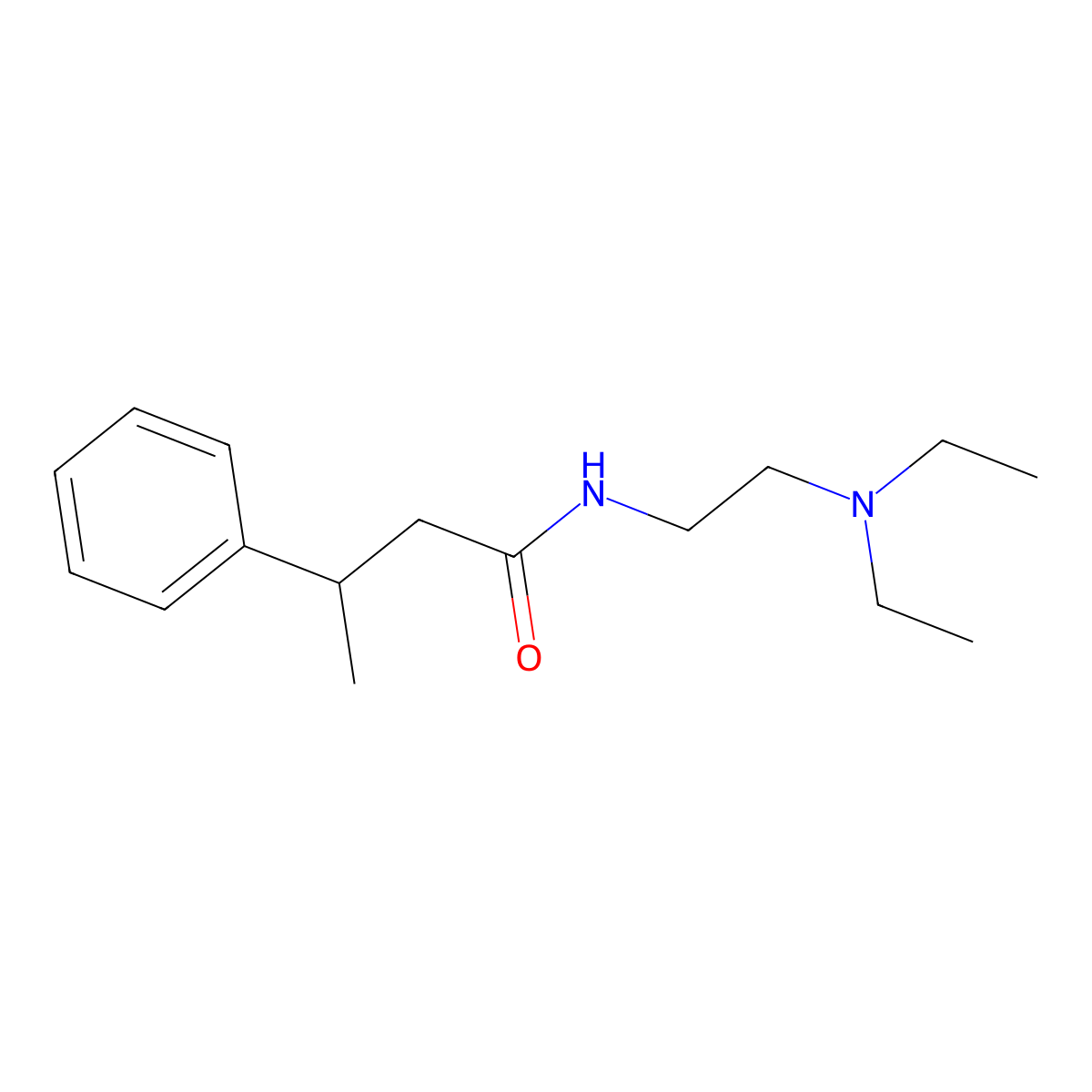 Butyramide, N-(2-(diethylamino)ethyl)-3-phenyl- molecular structure, CAS 63224-30-6