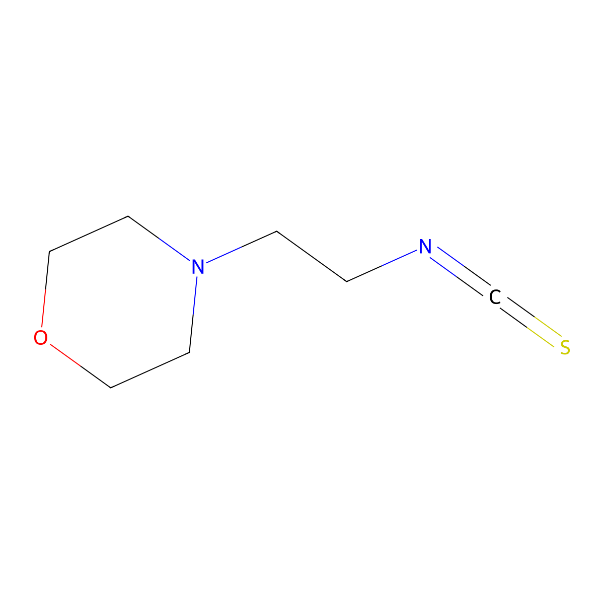 2-Morpholinoethyl isothiocyanate molecular structure, CAS 63224-35-1