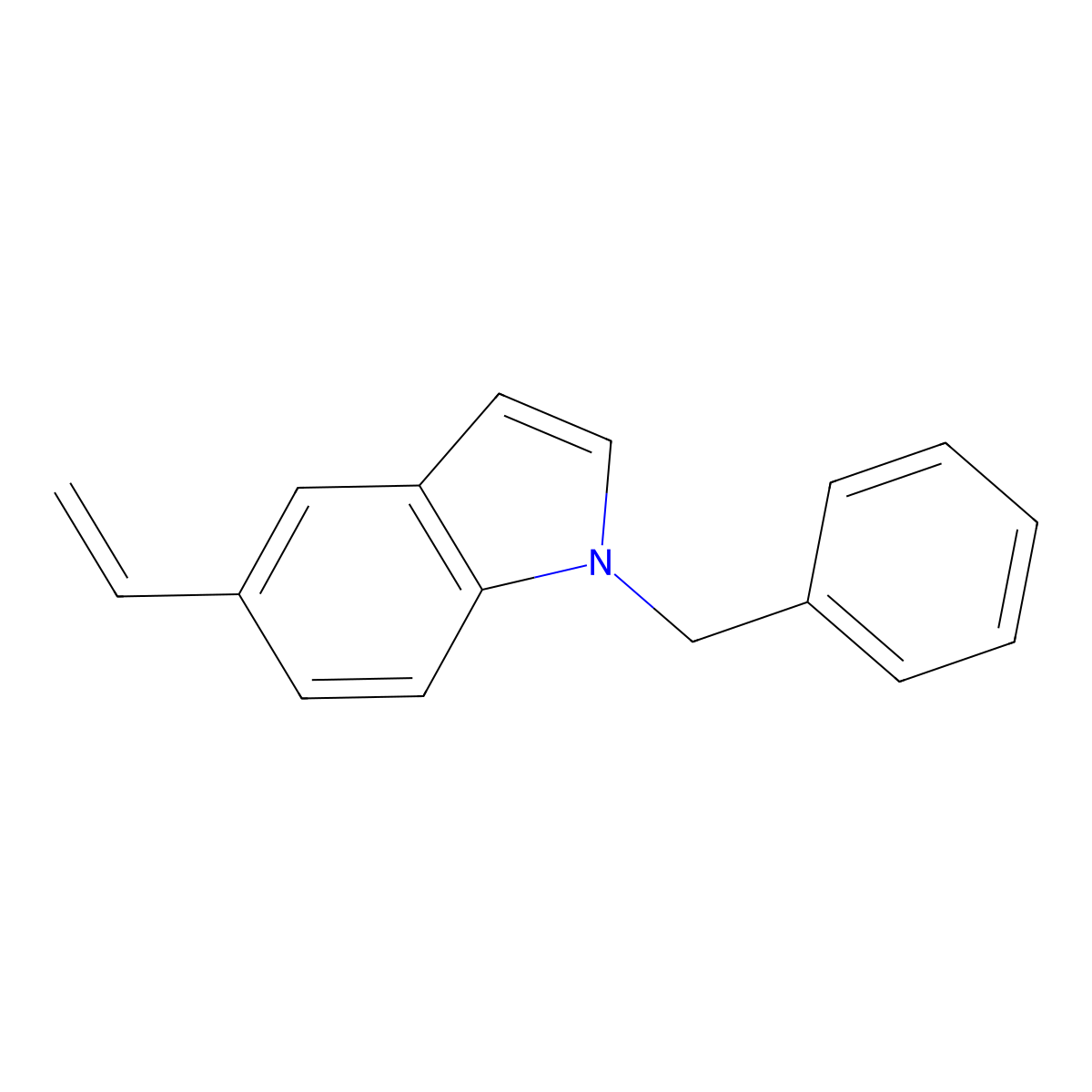 1-Benzyl-5-ethenyl-1H-indole molecular structure, CAS 63228-23-9