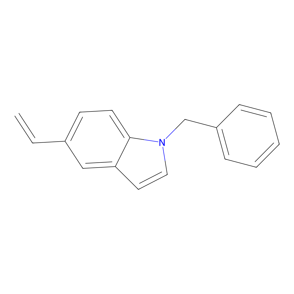 1-Benzyl-5-ethenyl-1H-indole molecular structure, CAS 63228-23-9