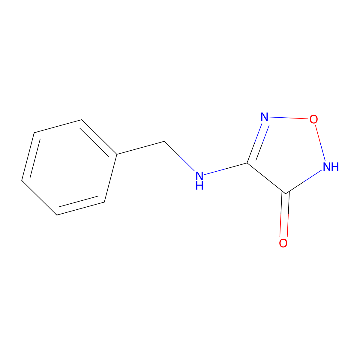 4-(Benzylamino)-1,2,5-oxadiazol-3-ol molecular structure, CAS 632292-01-4