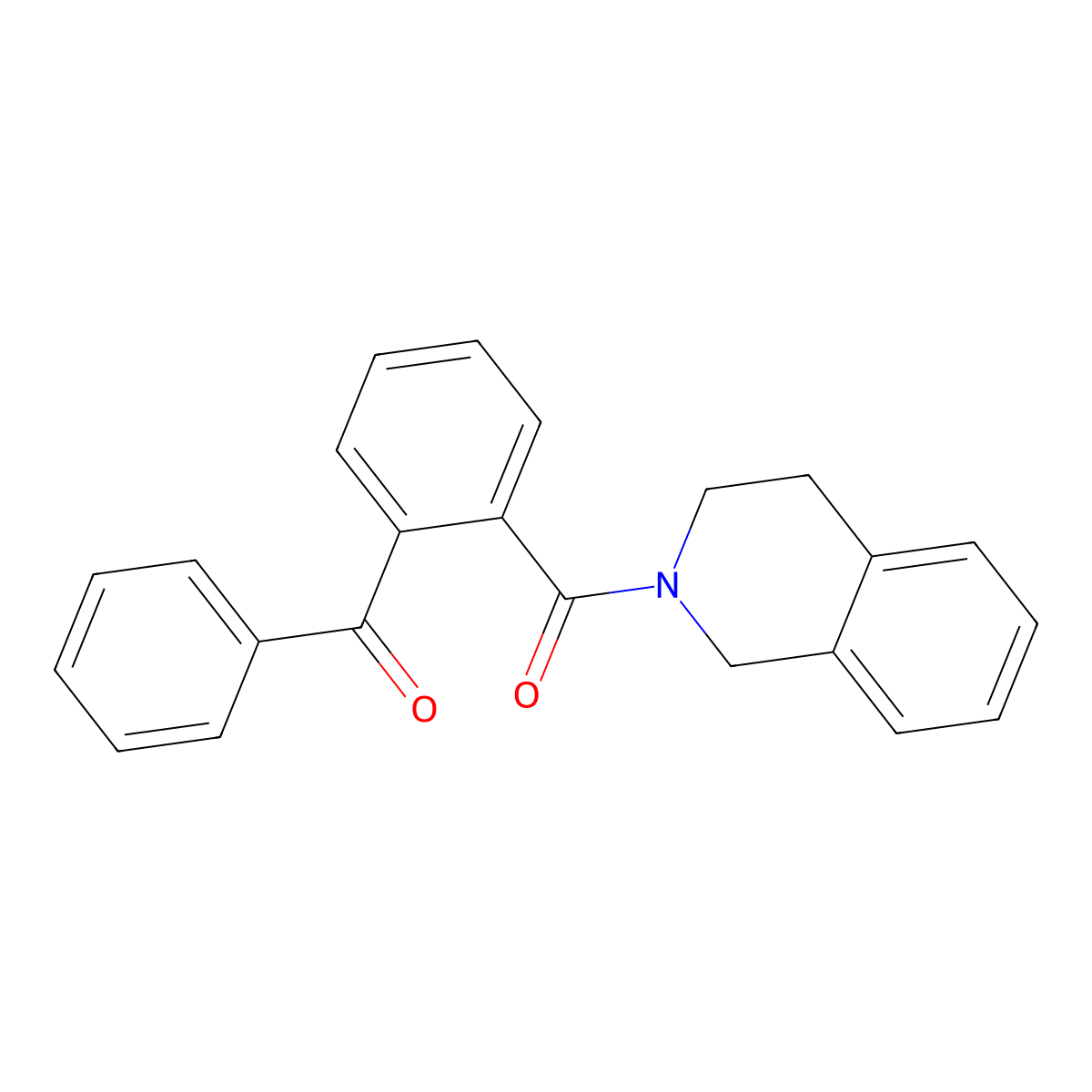 2-(2-Benzoylbenzoyl)-1,2,3,4-tetrahydroisoquinoline molecular structure, CAS 632293-62-0