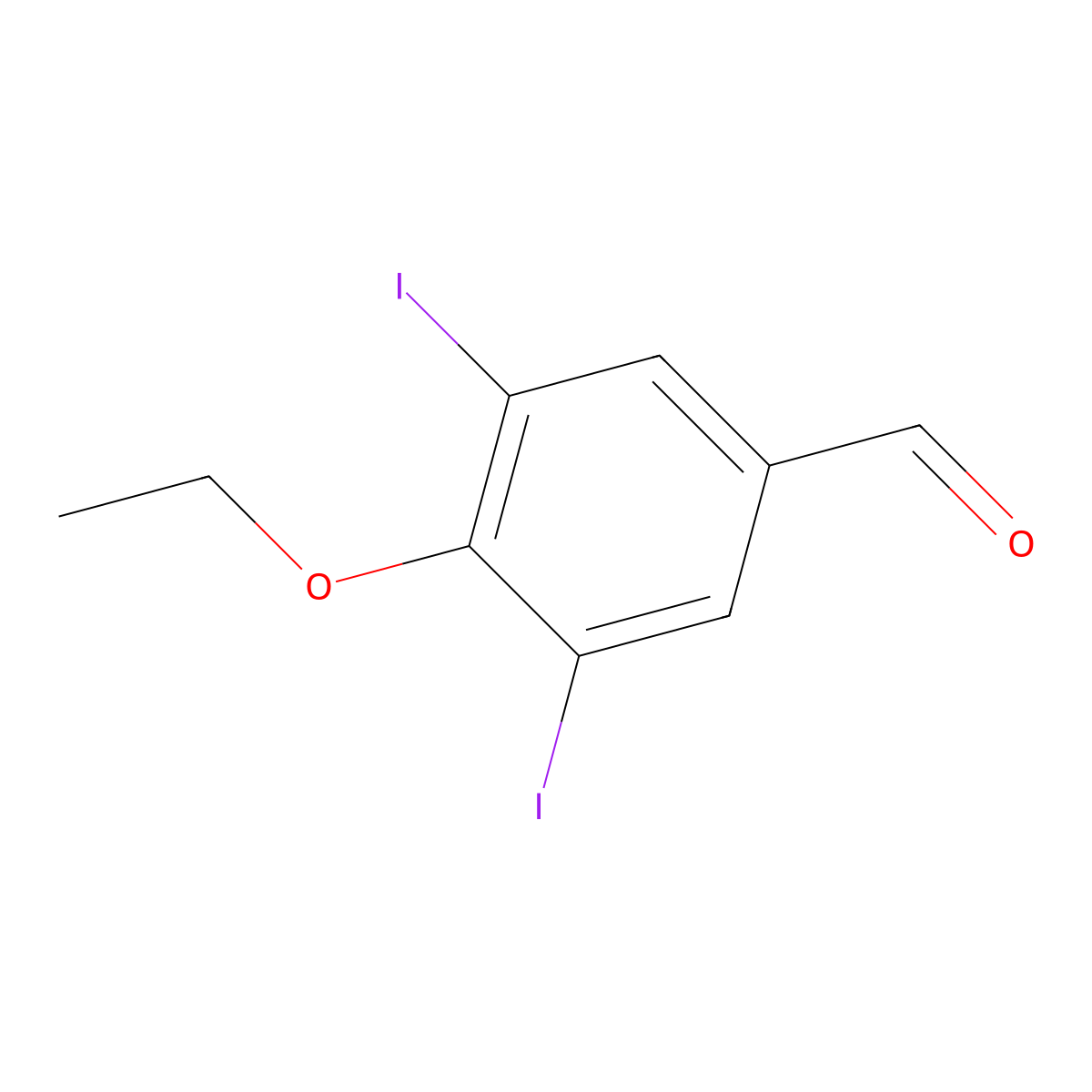 4-Ethoxy-3,5-diiodobenzaldehyde molecular structure, CAS 632299-37-7