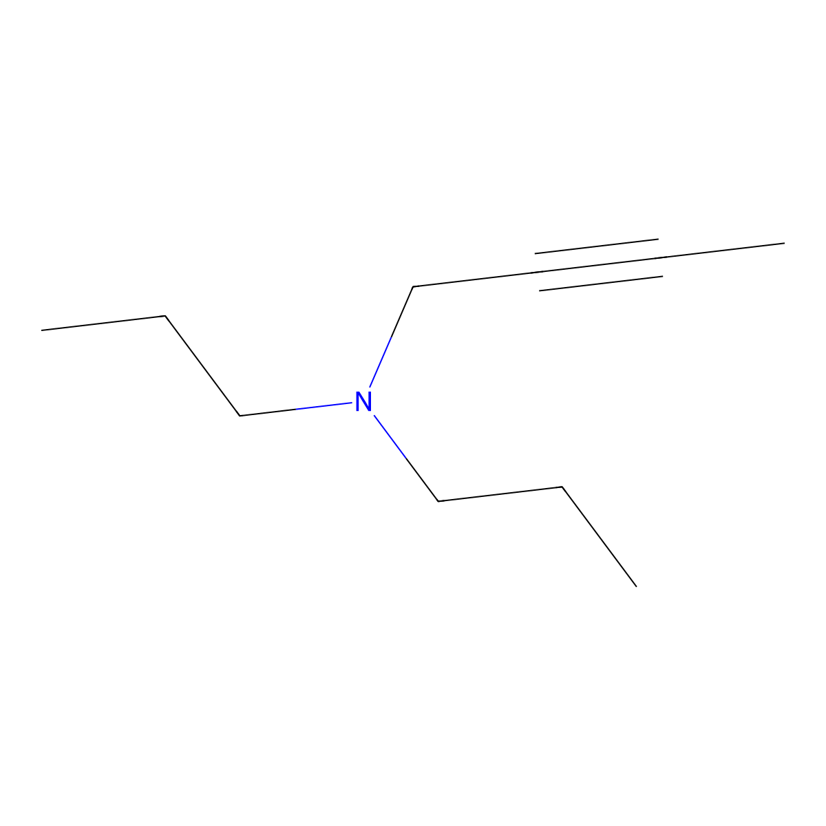n,n-Dipropylbut-2-yn-1-amine molecular structure, CAS 6323-71-3