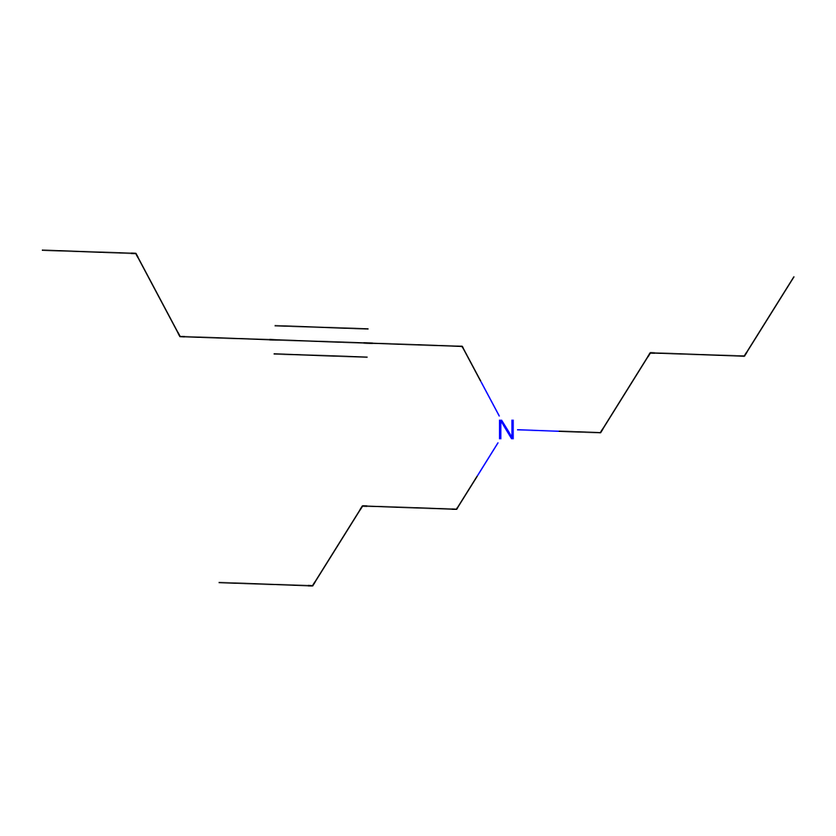 n,n-Dibutylhex-2-yn-1-amine molecular structure, CAS 6323-76-8