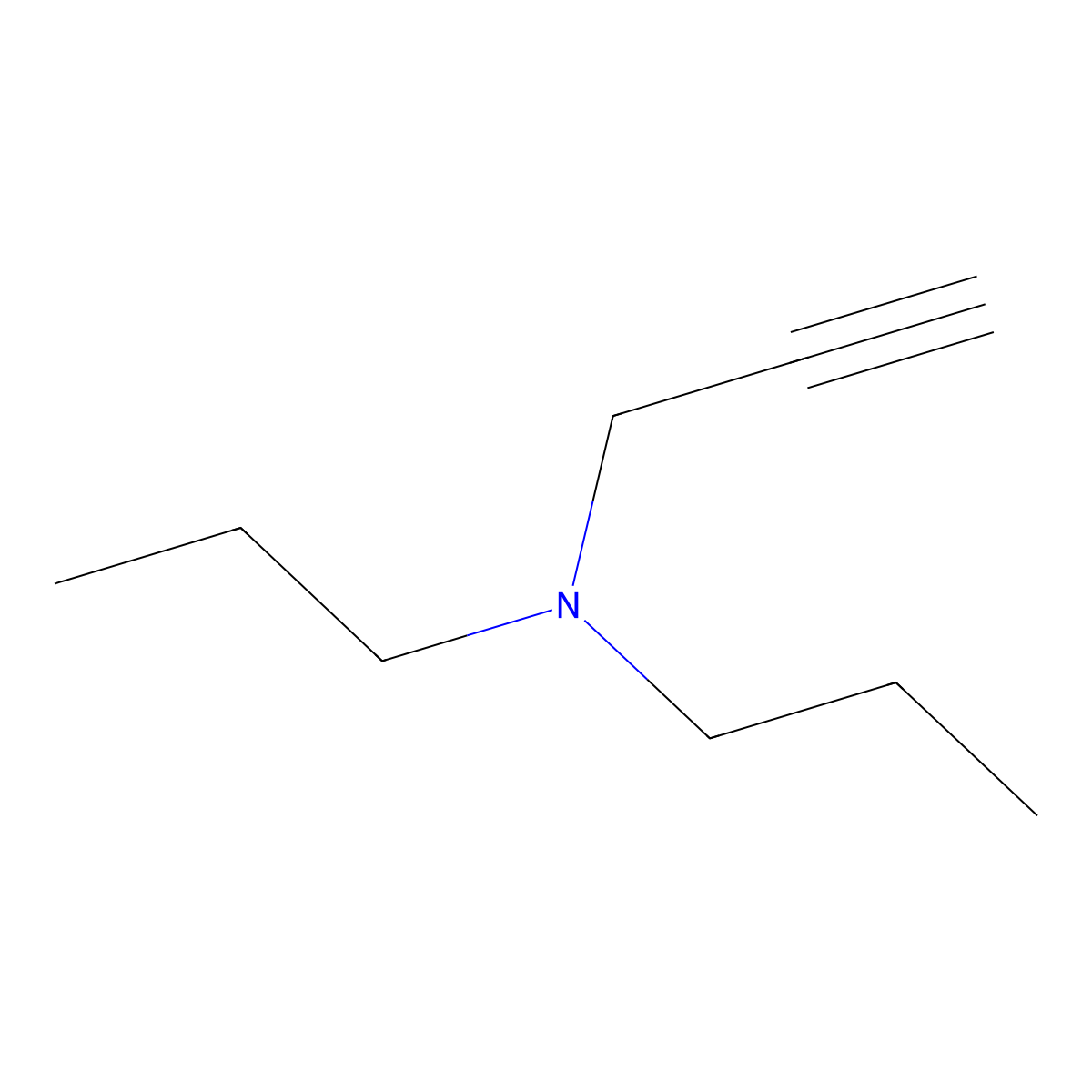 N,N-Dipropyl-2-propyn-1-amine molecular structure, CAS 6323-79-1