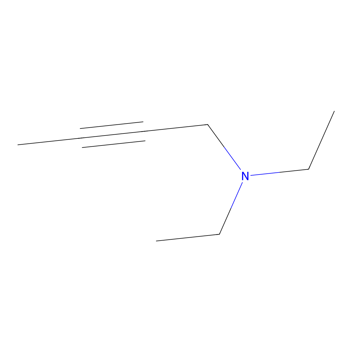 1-Diethylamino-2-butyne molecular structure, CAS 6323-82-6