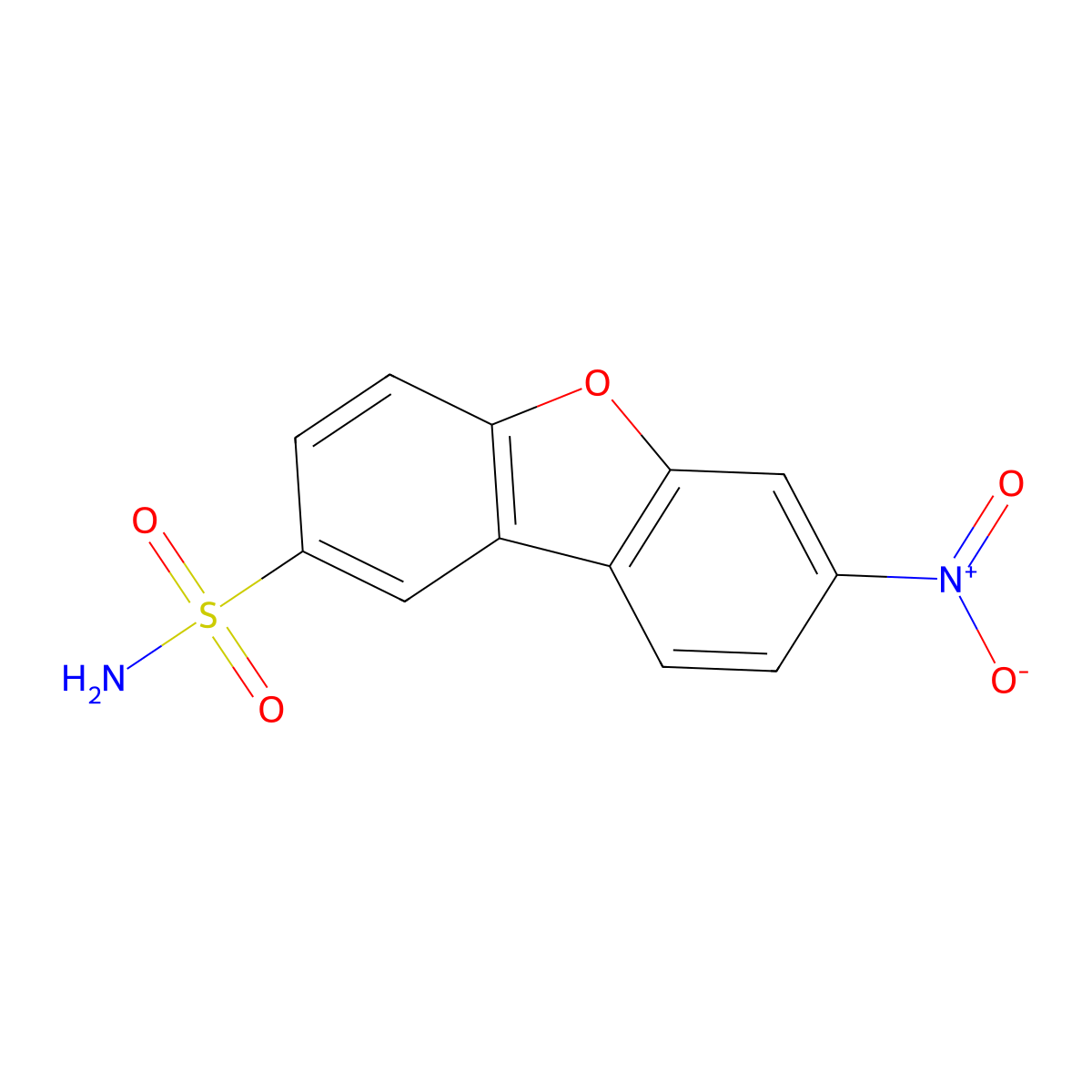 7-Nitrodibenzo[b,d]furan-2-sulfonamide molecular structure, CAS 632301-17-8
